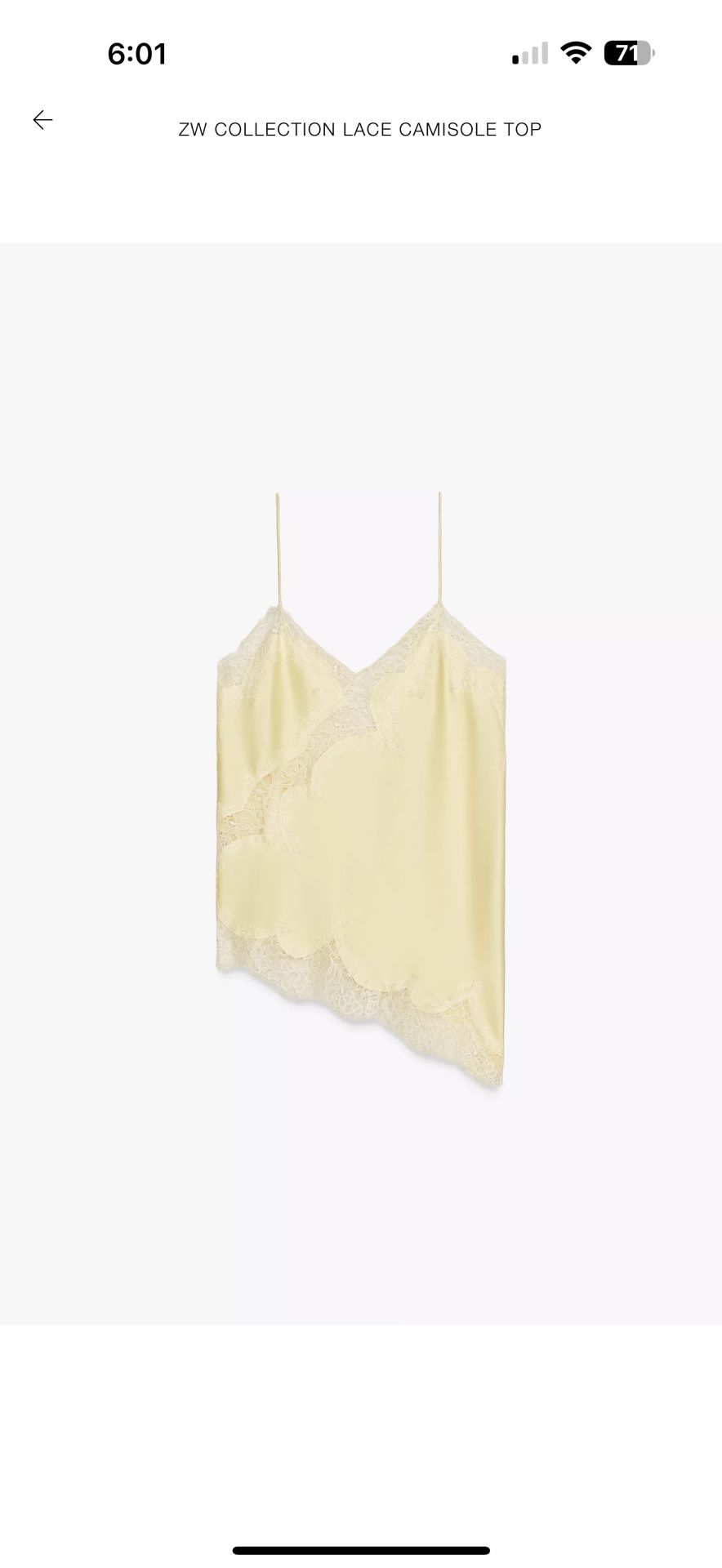 Zara Yellow Top Size S
