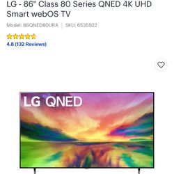 LG-86” Inch QNLED Smart TV