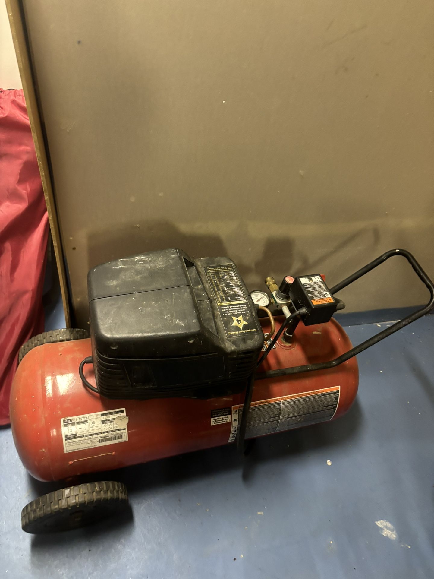 Air Compressor Sears Craftsman 3 HP 15 Gallon 150 Psi Max
