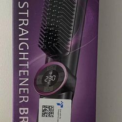 Hair straightening brush (cepillo Para Alisador De Cabello)