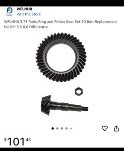 WFLNHB 3.73 Ratio Ring and Pinion Gear Set 10 Bolt Replacement for GM 8.5 8.6 Differential Serial code(l) 135 