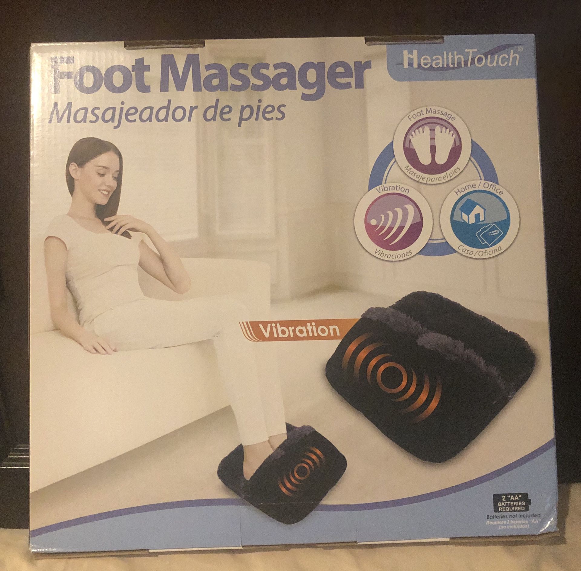 Foot massager and vibration-Black/grey NEW