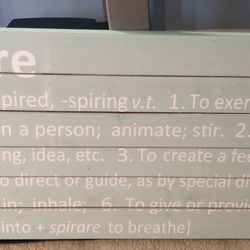 Pottery Barn Teen “INSPIRE” Wall Plaque