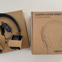 Logitech - Zone 750 Wired Active Noise Canceling On-Ear Headset