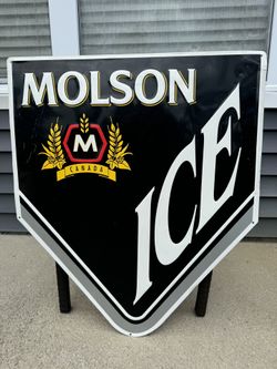 Molson Ice Beer Sign - Classic 1980s Collectible - RARE