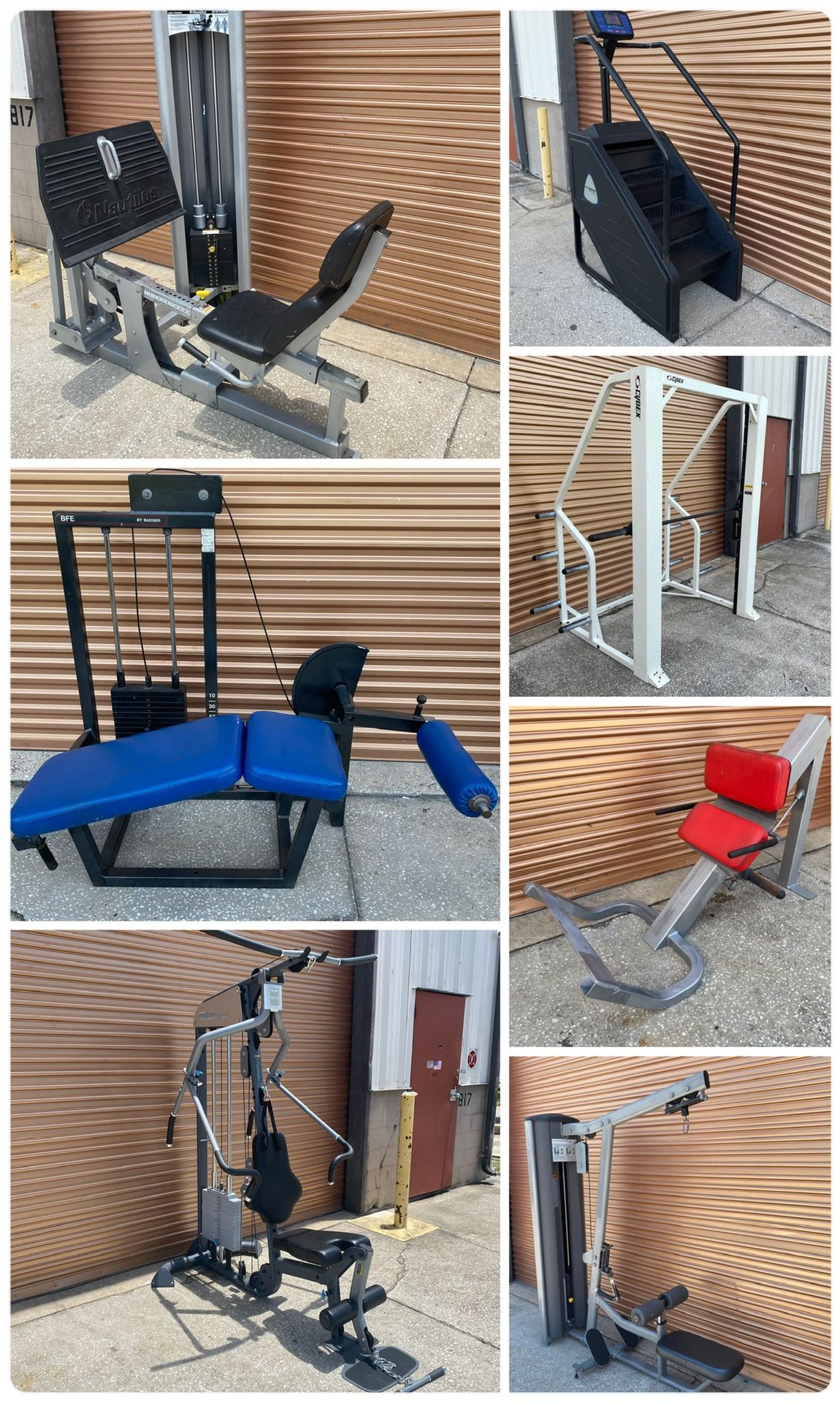 Gym Equipment, Olympic Weight, Lat, Chest & Smith Machines, Home, Leg Press, Dumbbell Bench Rack Power Squat Curl Extension 