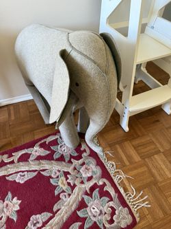 Restoration Hardware Oversized Felt Wool Elephant