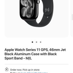 Apple Watch Series 11 46mm Jet Black