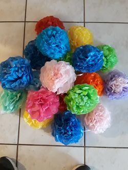 Flores para decorar en fiestas a $ 1.00