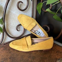 Zara Yellow Flats Size 6