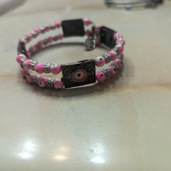 Pink Beaded Bracelet 