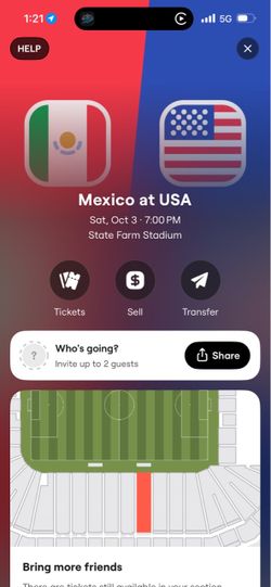 USA VS Mexico October 3rd