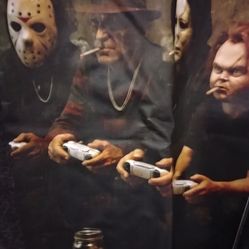 Killers playing video game together