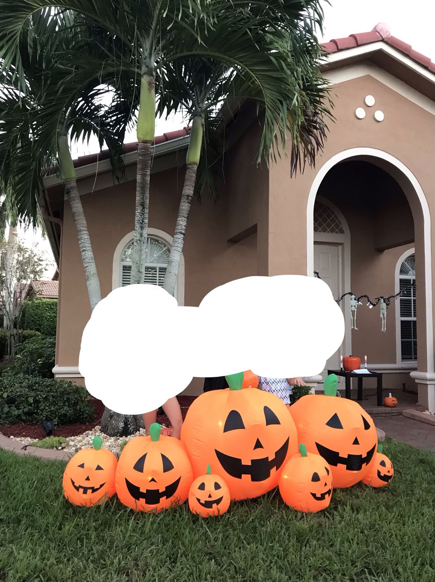 Halloween inflatable pumpkin set + 60ft extension cord