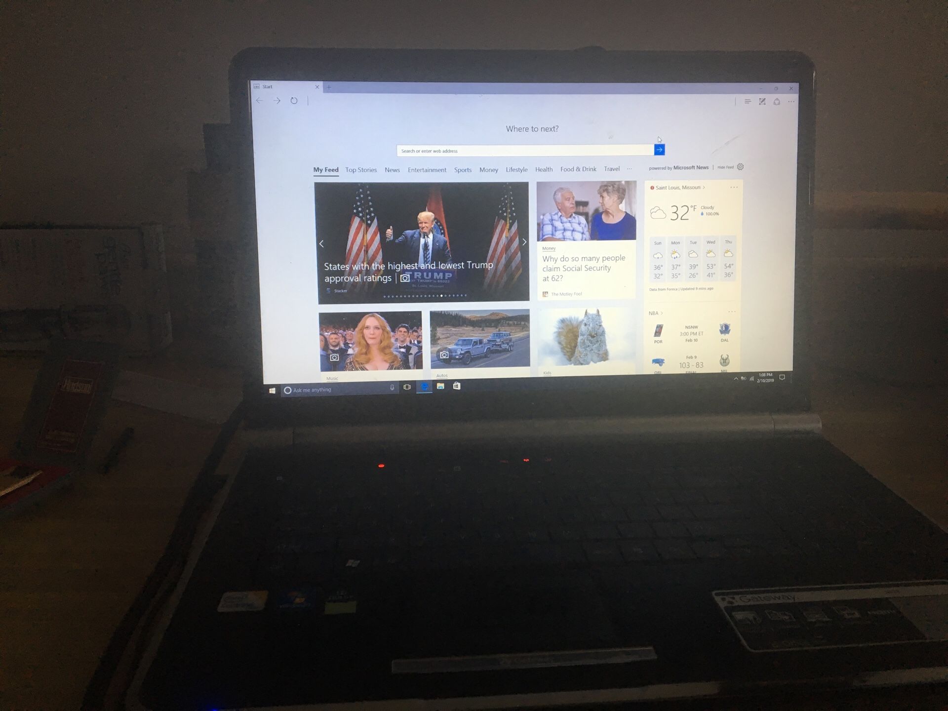 Gateway NV78 laptop