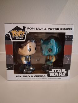 FUNKO POP! HOME Star Wars HAN SOLO & GREEDO Salt & Pepper Shakers NIB