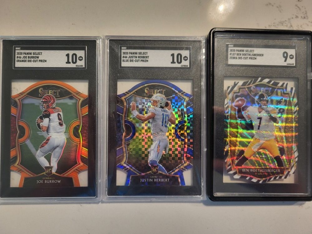 SGC 10 SELECT DIECUT HERBERT,BURROW ROETHLISBERGER 