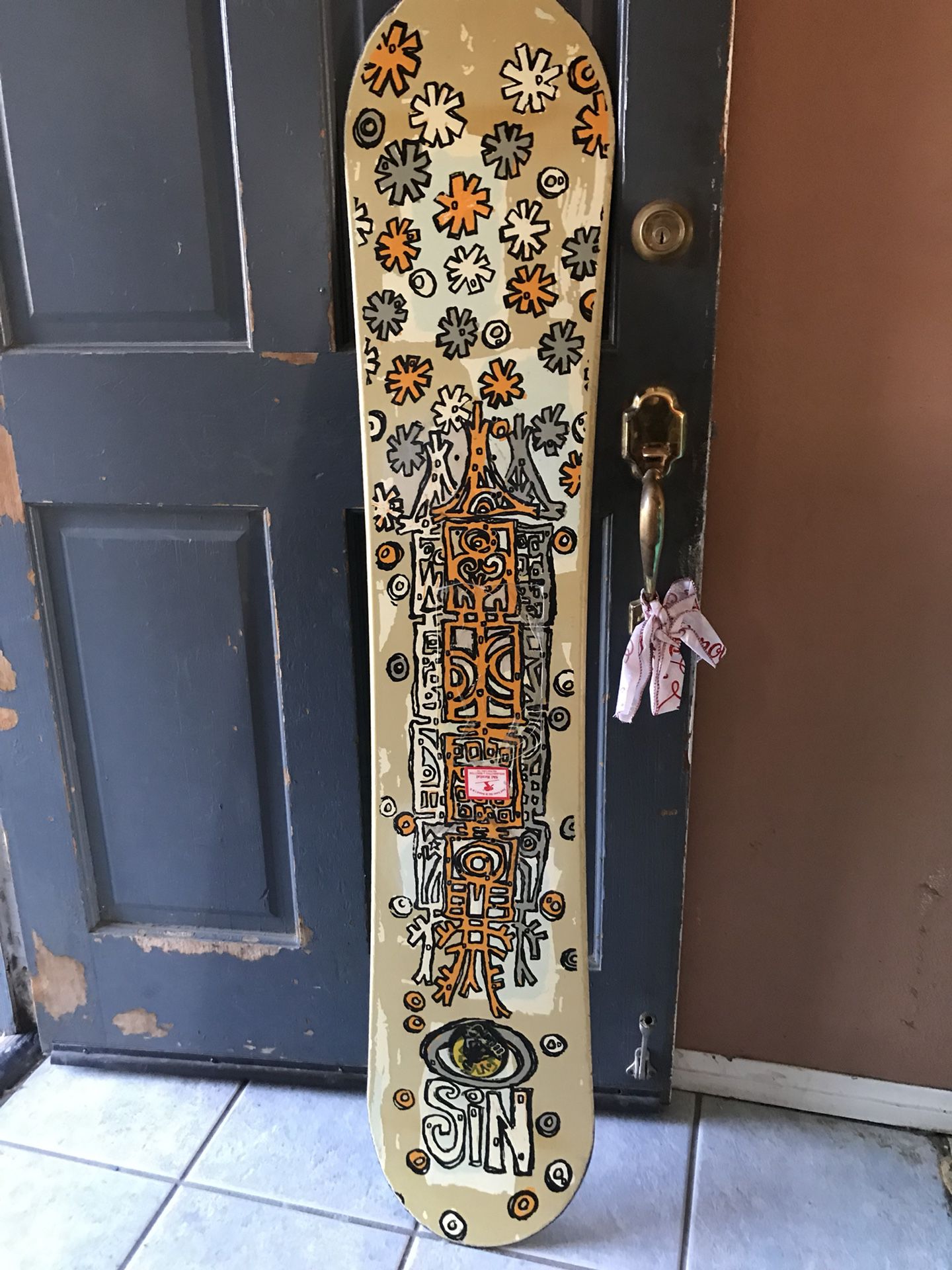 ledematen Arthur Om toestemming te geven Original sin snowboard. 137-cm used for Sale in Colton, CA - OfferUp