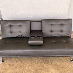 BLACK mini couch/bed