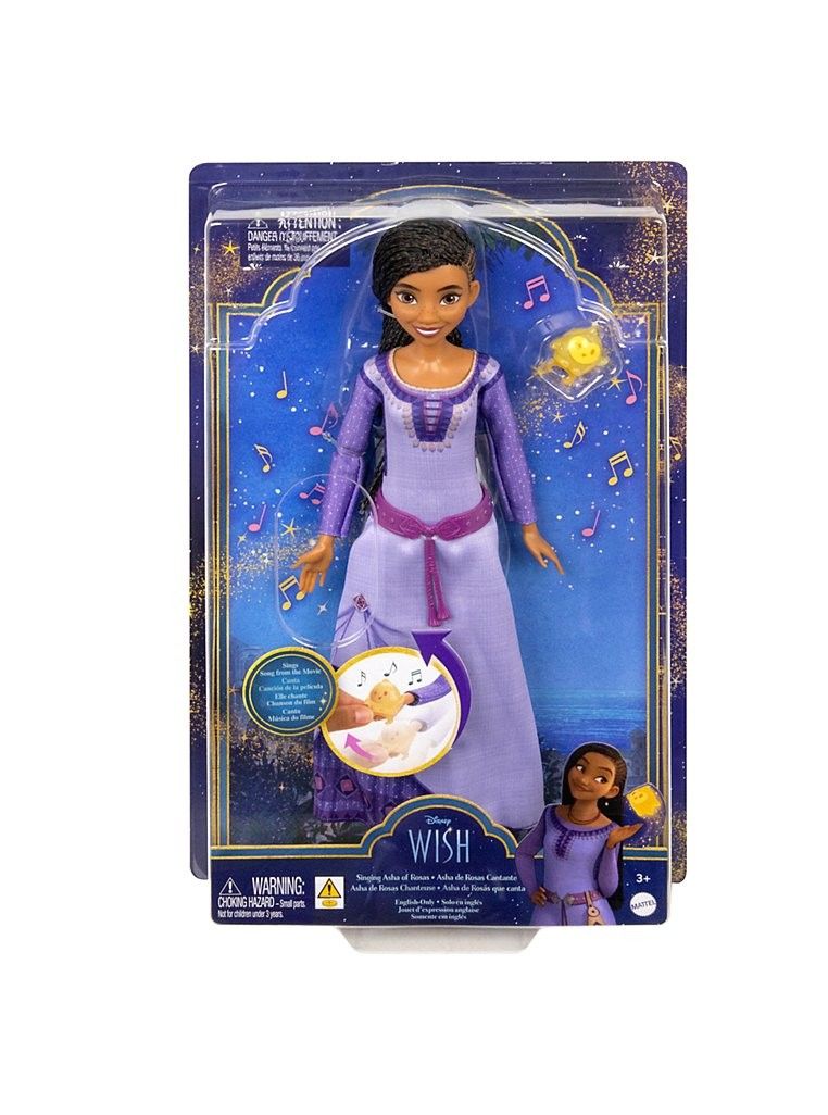 NIB MATTEL Singing Asha Doll from Disney Wish Movie