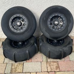 Off-road Wheels And Tires Like New  Willing To Trad Let Me Know What You Got 