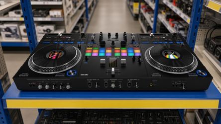 Pioneer DJ Direct Drive Turntable Style Controller Serato 2 Channel Mixer FX Motorized Decks DDJ-REV7 REV7