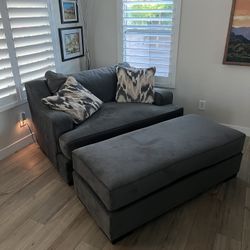 Couch, Loveseat, Large Chair, And Ottoman
