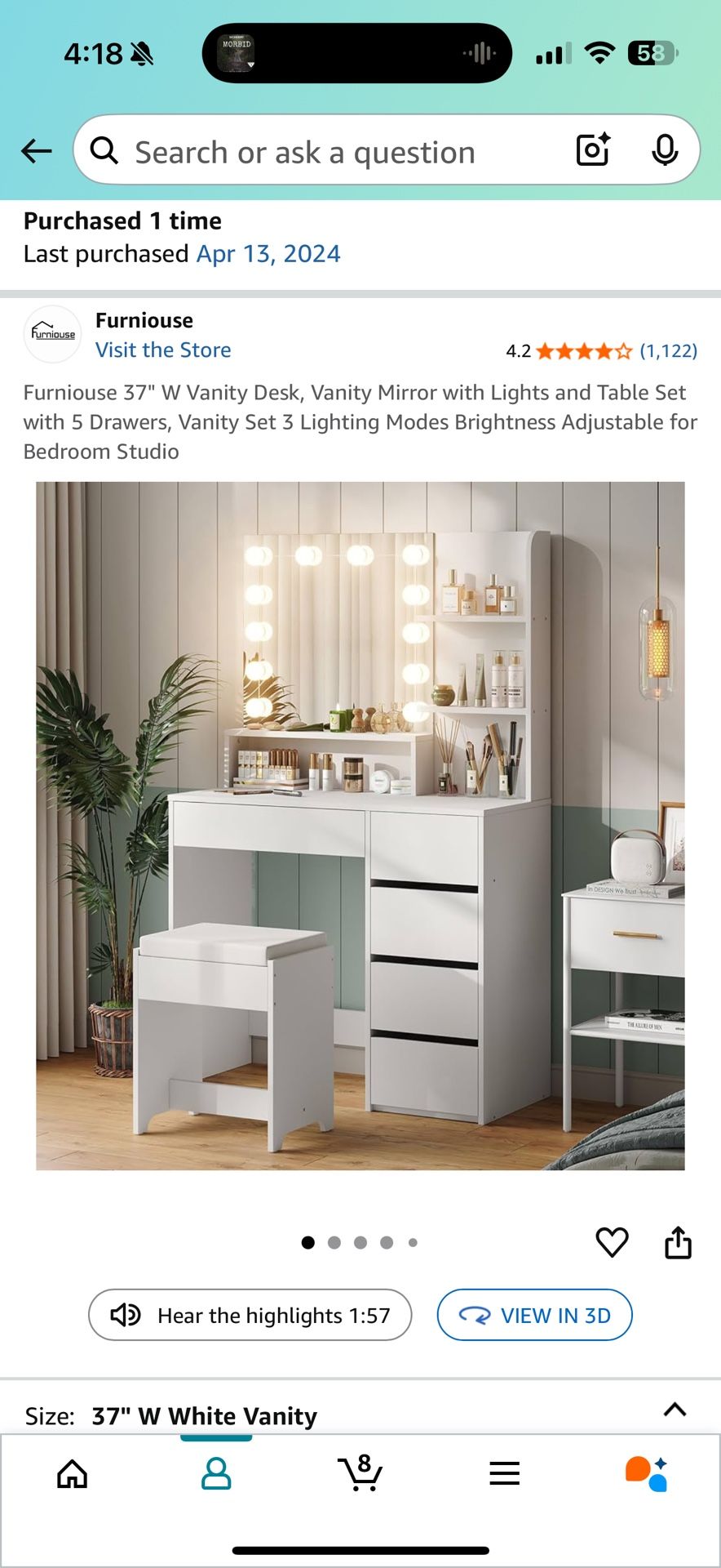 Vanity Desk