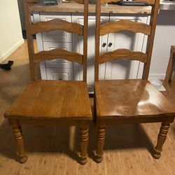 Wood Chairs (pair)