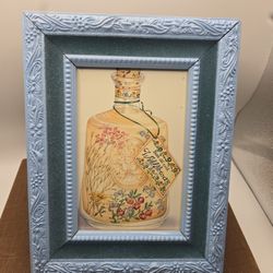 Small Framed Kitchen Decor Floral Art