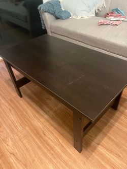 Dark brown coffee table