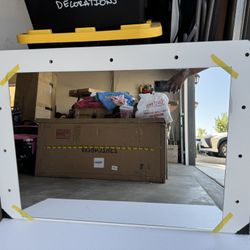 Vanity Mirror with Bulb Holes 