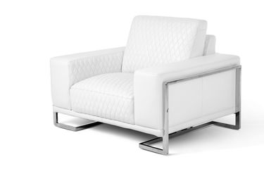 Mia Bella Gianna White Chair and Half