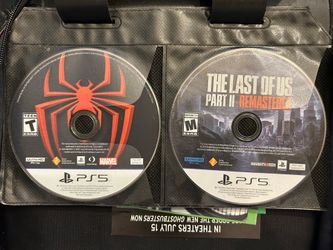 PS5 Last of us and Miles Morales Games