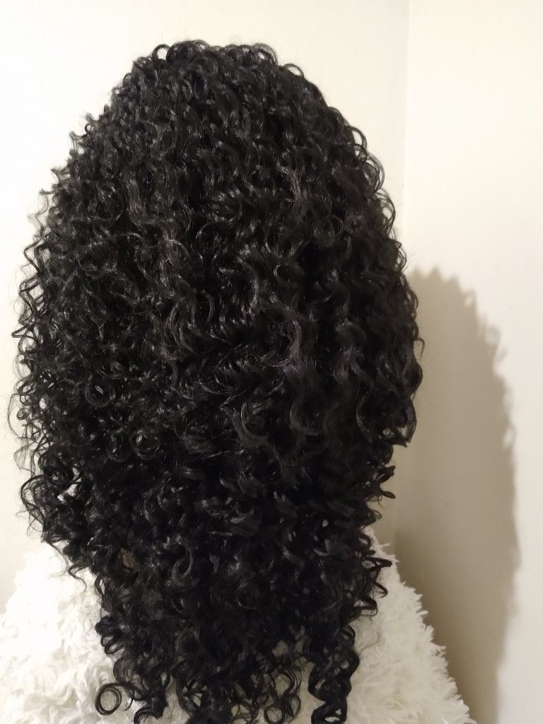 Free Parting Human Hair Blend Lace Front Wig