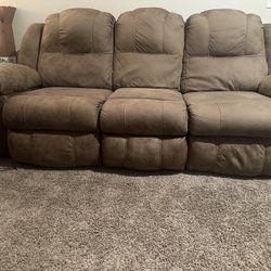Moving, Recliner Couch And Recliner Chair For Sale 