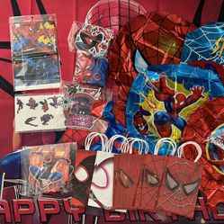 Spider Man Birthday Party Decoration Supplies. 