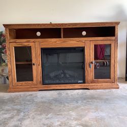 TV Stand With Electric Fireplace