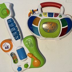 Hap-P-Kid Toy Guitar and Boombox
