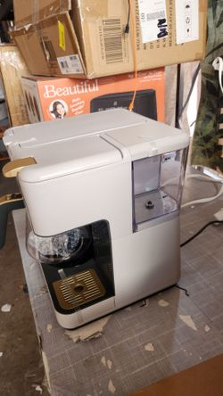 Beautiful by Drew Barrymore Multi-Brew 12-Cup Programmable Drip & Single-Serve Coffee Maker, Porcini Taupe