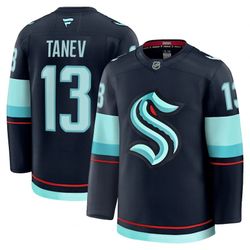 Brandon Tanev Seattle Kraken Home Premium Jersey - Deep Sea Blue