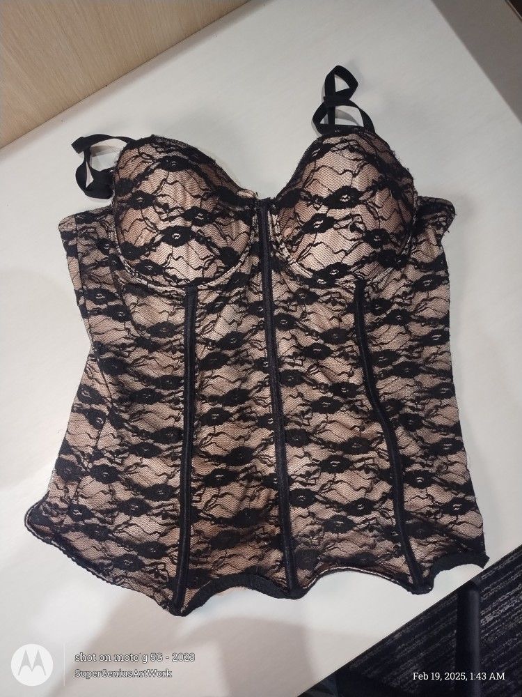 Black Lace Corset