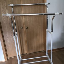 Double Rolling Clothes Rack