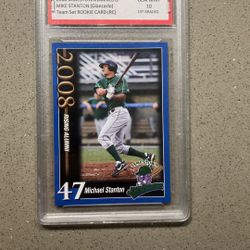 michael stanton rookie gem mint 10 baseball card