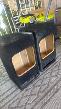 2 Mdf ported speaker boxes