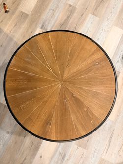 Round side table