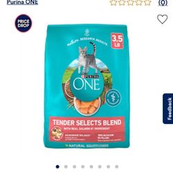 Purina Tender Selects Blend Cat Food 3.5lbs 4 Pack