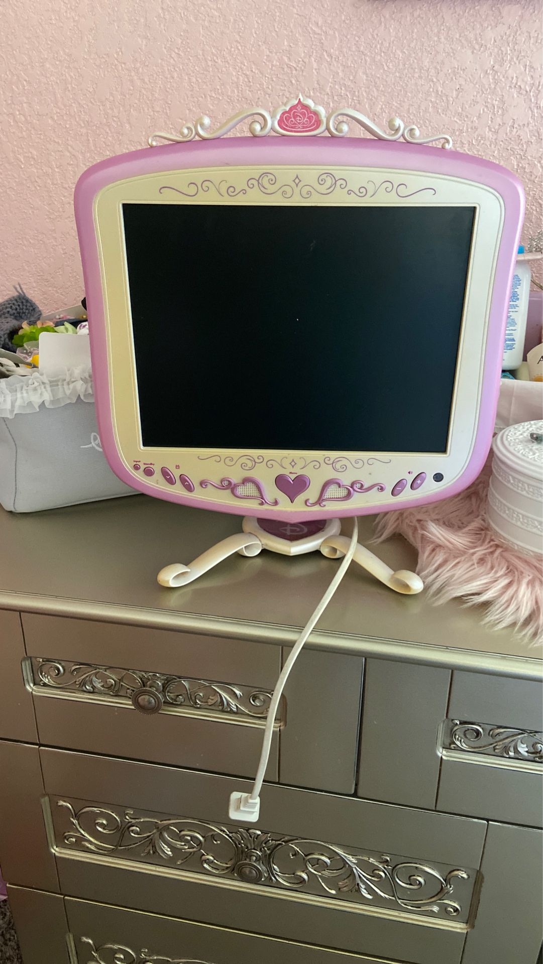 Disney princess pink flat screen tv