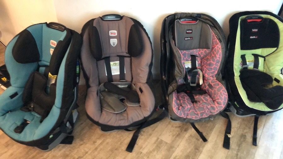 4 different Britax car seats, $45 each OBO