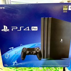 Sony PlayStation 4 PS4 Pro 1TB Black CUH-7215B Console w